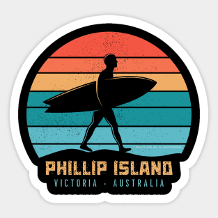 Phillip Island Victoria Australia Surf Sticker